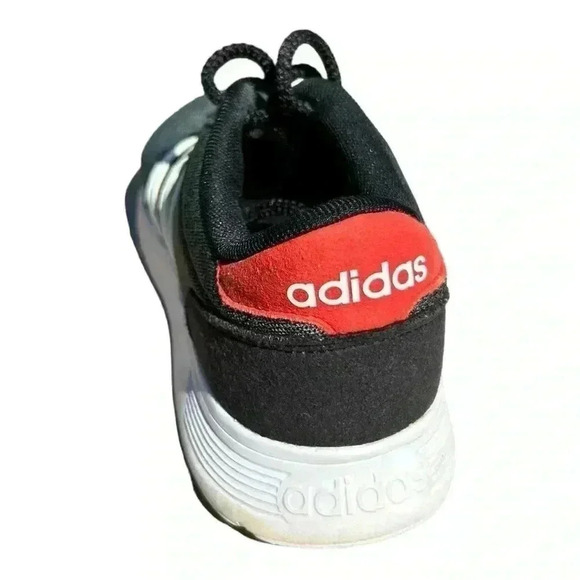 adidas - Unisex Lite Racer - Color: Black - Red. Size Men 7, Women 8 - Picture 2 of 8